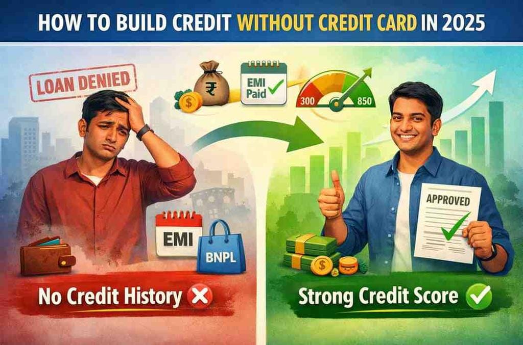How to Build Credit Without Credit Card in 2025 step by step guide for improving CIBIL score in India; How to Build Credit Without Credit Card in 2025 India tips for beginners to improve credit score.