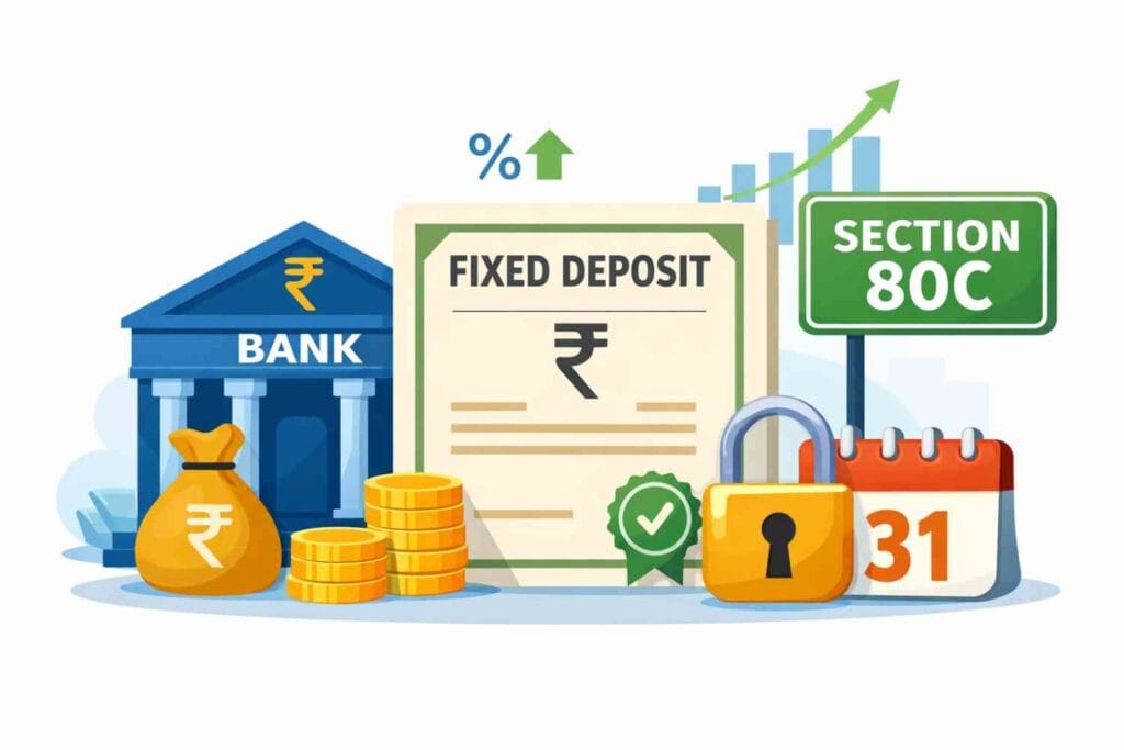 How to save tax with fixed deposits in India under Section 80C with lock-in period and tax benefits