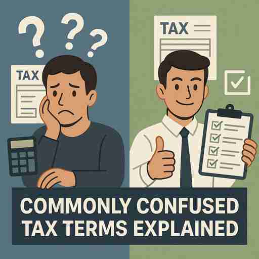 #commonly confused tax terms, #tax terminology for beginners, #confusing income tax terms explained, #differences between tax terms, #income tax terms you should know