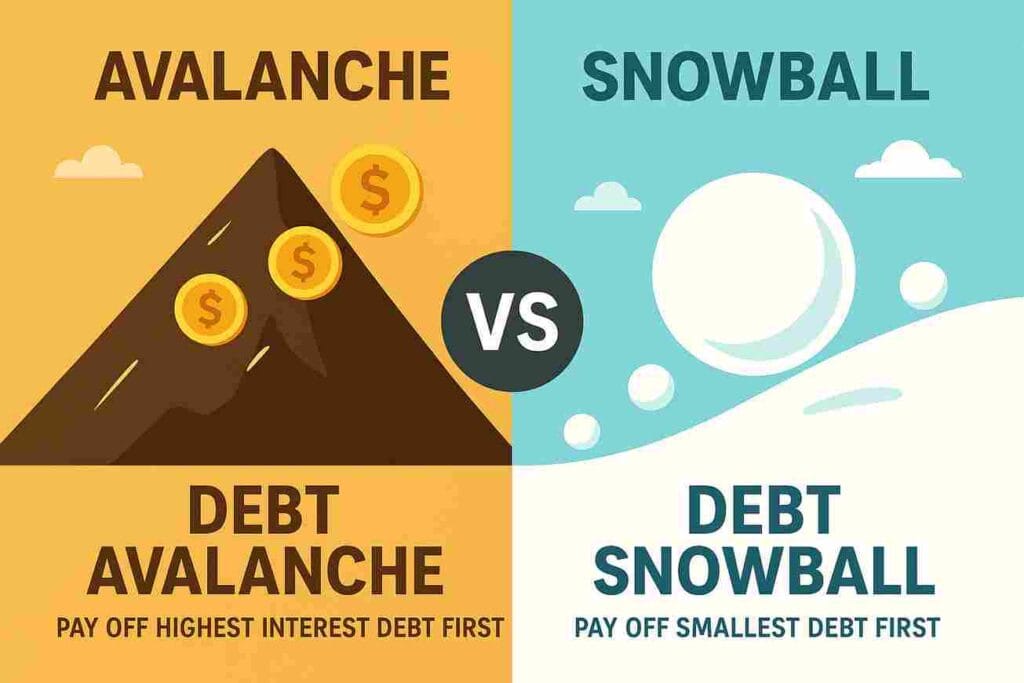 #debt avalanche vs snowball, #debt avalanche method, #debt snowball strategy, #debt repayment strategies, #high interest debt payoff, #pros and cons debt avalanche, #debt snowball for beginners, #smarter way to eliminate debt