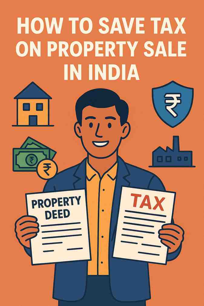 #how to save tax on property sale in India, #capital gains tax exemption on property sale, #section 54 exemption India, #save LTCG on house sale, #avoid tax on land sale India.