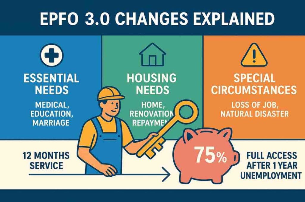 #EPFO 3.0 changes explained, #EPFO 3.0 explained, #new PF withdrawal rules, #EPFO 3.0 withdrawal limits, #PF balance access 2025, #simplified EPFO rules for members