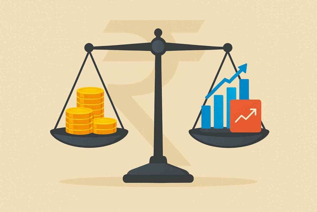 #how much gold to hold in portfolio in India, #gold allocation in Indian portfolio 2025, #optimal gold percentage for retail investors India, #benefits of gold in diversified portfolio India, #risks of over-allocating gold in India, #gold investment strategies for beginners India, #10-20% gold holding in portfolio India, #yellow metal allocation tips India 2025