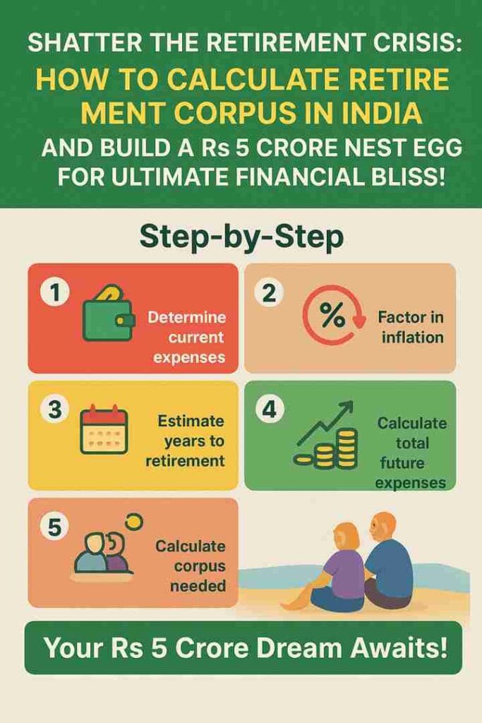 #how to calculate retirement corpus in India, #retirement corpus calculator India, #retirement planning corpus calculation, #estimate retirement corpus online India, #retirement corpus needed in India, #calculate retirement corpus India, #how much corpus for retirement in India, #retirement planning India calculator.