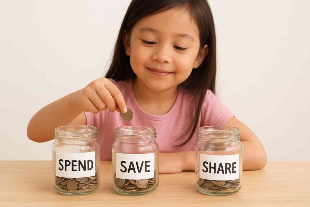 #money lessons for kids by age, #budgeting for children, #financial literacy for children, #teach kids about money, #saving lessons for kids, #age-appropriate money habits.