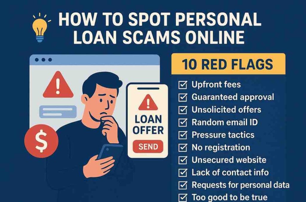 #fraudprevention, #personalloanscam, #onlinesecurity, #how to spot personal loan scams online, #personal loan scam red flags, avoid online loan scam India, #personal loan fraud detection tips, #identifying fake loan offers online, #verify online loan lender authenticity, #loan scam warning signs