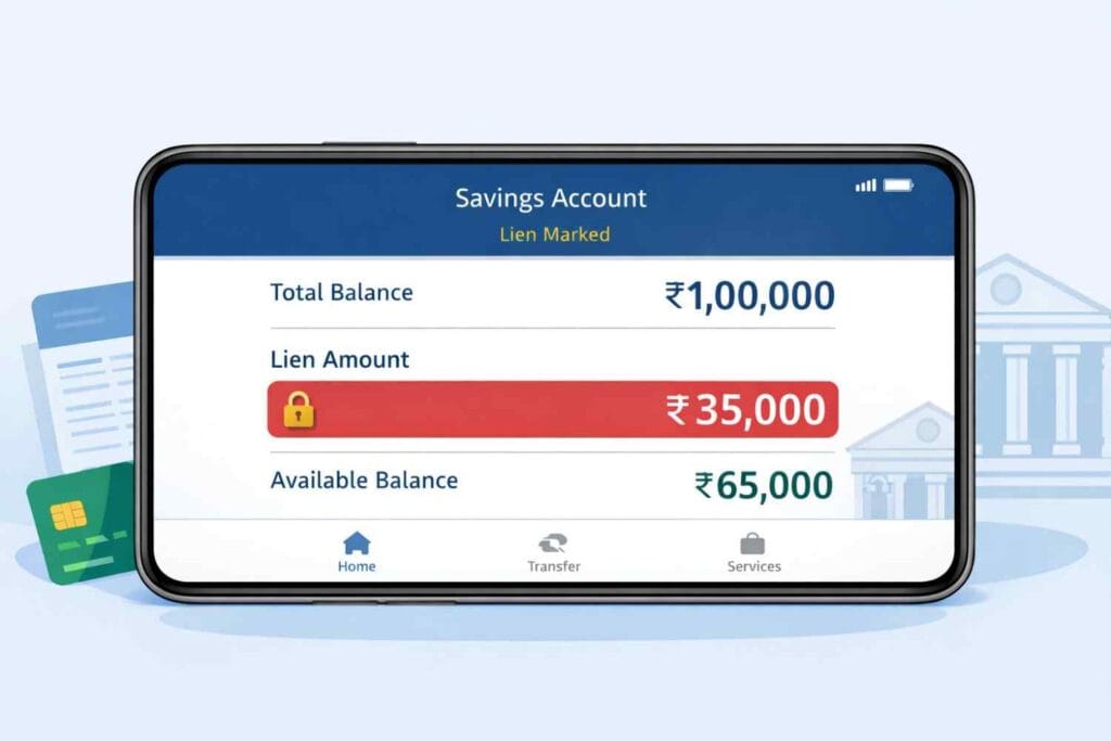 Lien marked on bank account meaning and step-by-step removal process in India; Only the lien amount is blocked—understanding this difference helps you regain access faster.