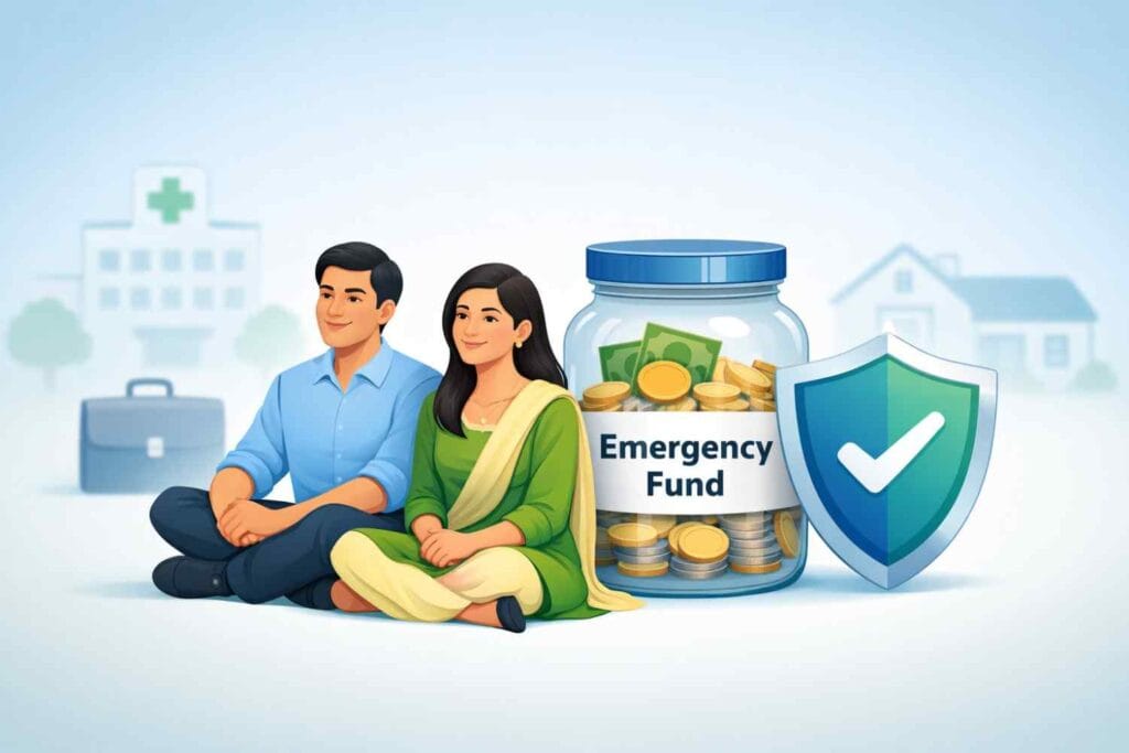 emergency fund in India showing financial safety for Indian households during unexpected expenses