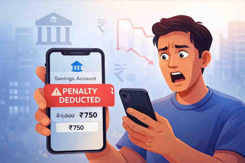 savings account minimum balance rules penalty hidden bank charges India
