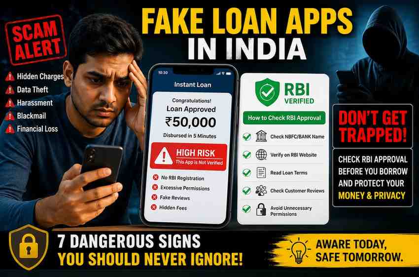 7 Dangerous Signs of Fake Loan Apps in India (How to Check RBI Approval Before You Lose Money)